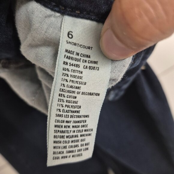 American Eagle Outfitters Womens Dark Wash Skinny Jeans Size 6 Short - Picture 6 of 6